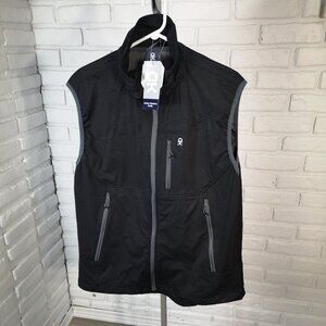 NWT Little Donkey Andy Men's Size XL Full Zip Black w/ Grey Ultra Light Vest